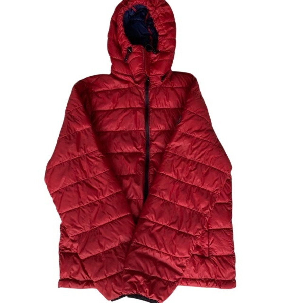 Abercrombie & Fitch Crimson Zip-Off Hood S Packable Jacket Women's